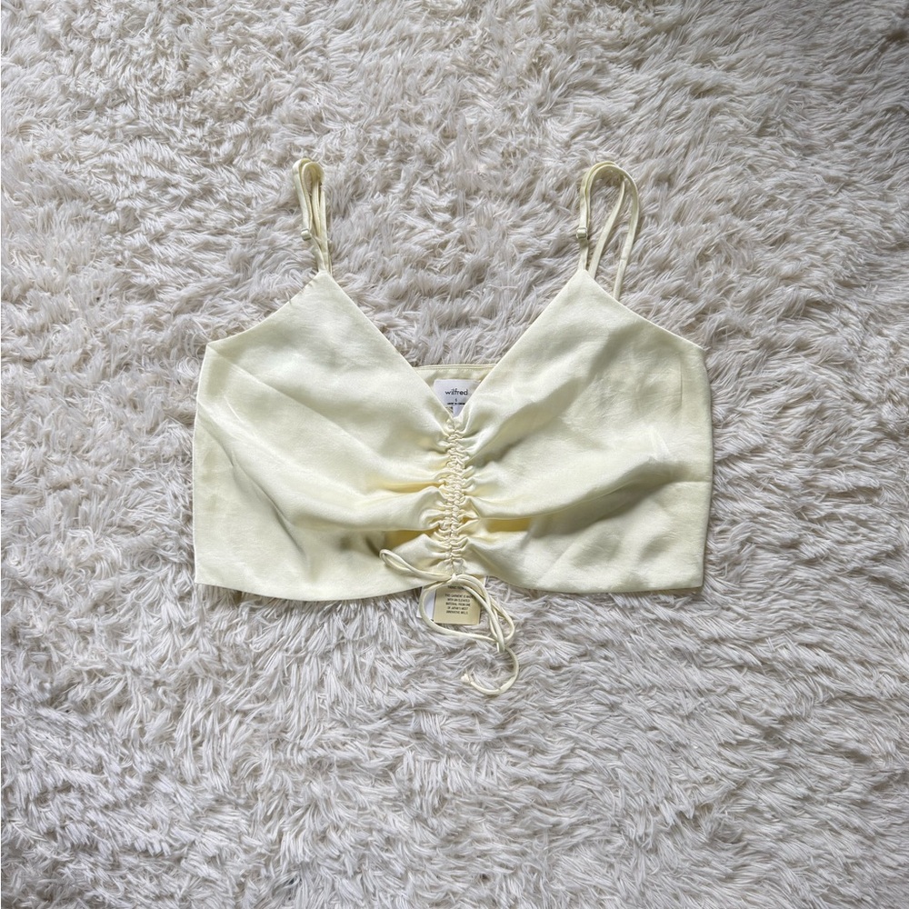 Wilfred Butter Yellow Satin Top